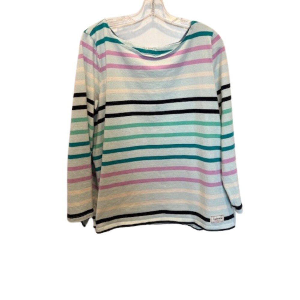 Talbot Women’s Striped Cotton Top Size 2XP